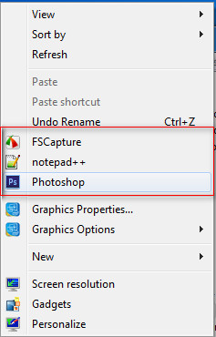 কিভাবে Desktop Context Menu তে নিজের মত করে যে কোন এপ্লিকেশন এড করা যায়।