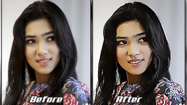 মাএ ৮ মিনিটে শিখুন ভেক্টর পেন্টিং ইফেক্ট How To Create Vector Painting Effect – Photoshop CC Tutorial