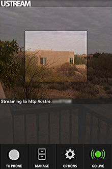 ustream live audio video streaming