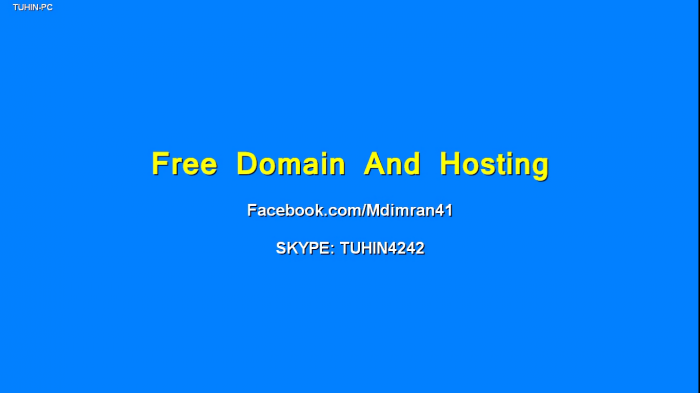 ফ্রি Domain এবং Hosting রেজিস্ট্রেশন ! (10GB Disk space and 100GB bandwidth)