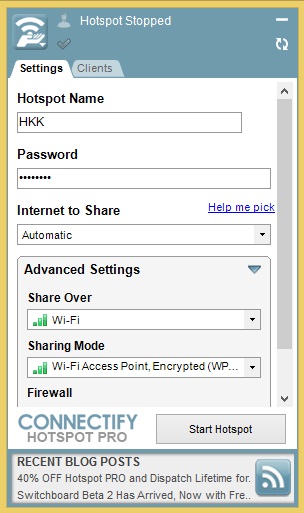 Connectify Hotspot PRO 7.1.29279  + Medicine ফাইল ডাউনলোড করুন: আপনার ল্যাপটপ  WIFI Hotspot এ  রুপান্তর  করুন