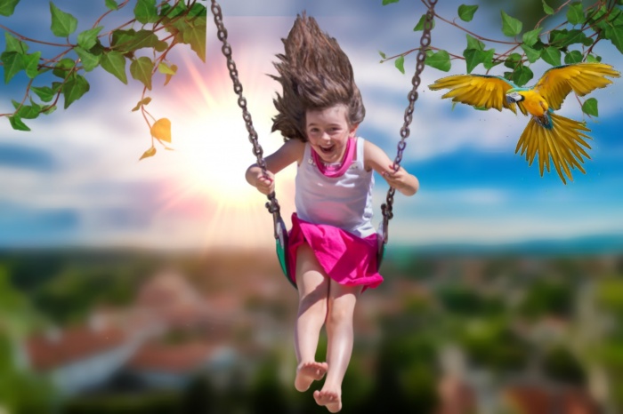 android picsart tutorila 9:Awesome picsart photo manipulation tutorial-girl swining sky।Picsart best editing|