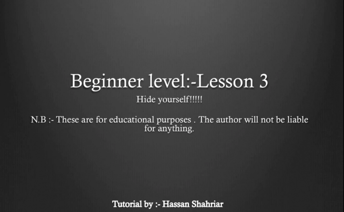 আসুন একদম প্রথম এবং প্রাথমিক পর্যায় থেকে আমরা ওয়েব সিকিউরিটি ও হ্যাকিং এর ব্যাপারে জানি (পর্ব ৩)