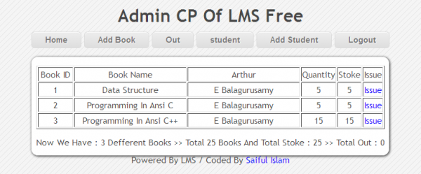 লাইব্রেরী ম্যানেজমেন্ট সিস্টেম (পিএইচপি তে)