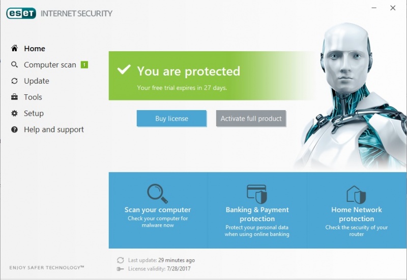 সাহায্যঃ ESET Internet Security 10 এর লাইসেন্স কি চাই !!!!!!!