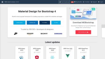 Material Design for Bootstrap 4