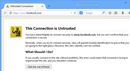 নিয়ে নিন ফেসবুক এবং অন্যান্য সাইট ব্রাউজারে চালু করার সময় SSL Error অথবা সিকিউরিটি সাটিফিকেট সমস্যার সমাধান