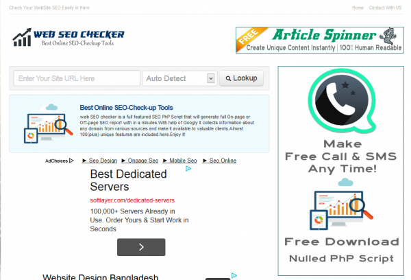 অনলাইন ওয়েব SEO Checker টুলস এর মাধ্যমে চেক করে নিন আপনার ওয়েবসাইট-এর বর্তমান মূল্য এবং কিছু অনপেজ এসইও সাথে কিছু PR5-PR6 Backlink,যারা ওয়েবসাইট নিয়ে ঘাটাঘাটি করেন তাদের জন্য খুব কাজের একটি পোষ্ট।