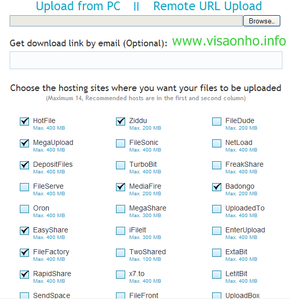 জনপ্রিয় ১৪ টি হোস্টিং সাইটে আপলোড/ডাউনলোড