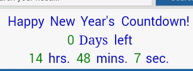 আপনার ওয়েবসাইটেও লাগিয়ে নিন new year এর কাউন্টডাউন