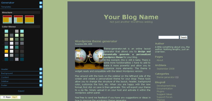 Theme-generator -- WordPress_1266418769358