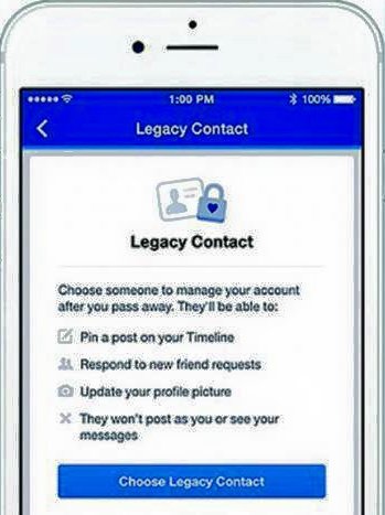 এখন থেকে মৃত ব্যক্তির ফেসবুক উত্তরাধিকারী!!