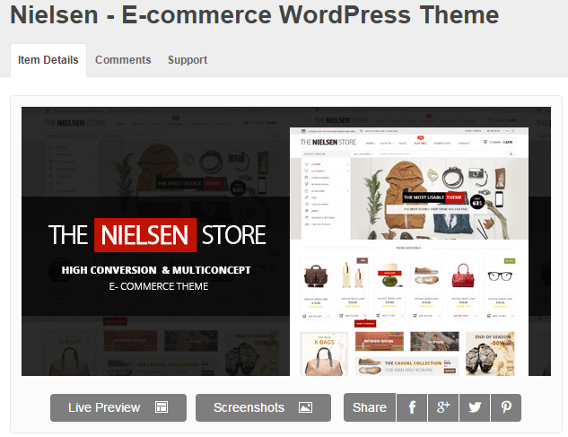 $৫৯ এর মূলের নিলসেন v1.1.0 – আলটিমেট ওয়ার্ডপ্রেস ই – কমার্স থিম নিন একদম ফ্রি