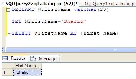 এস কিউ এল সার্ভার ২০০৮ শিখুন ধাপে ধাপে [পর্ব-০৬] :: ভেরিয়েবল, কেস
