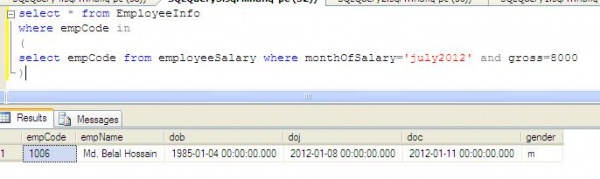 এস কিউ এল সার্ভার ২০০৮ শিখুন ধাপে ধাপে [পর্ব-০৮] :: সাব-কোয়ারি