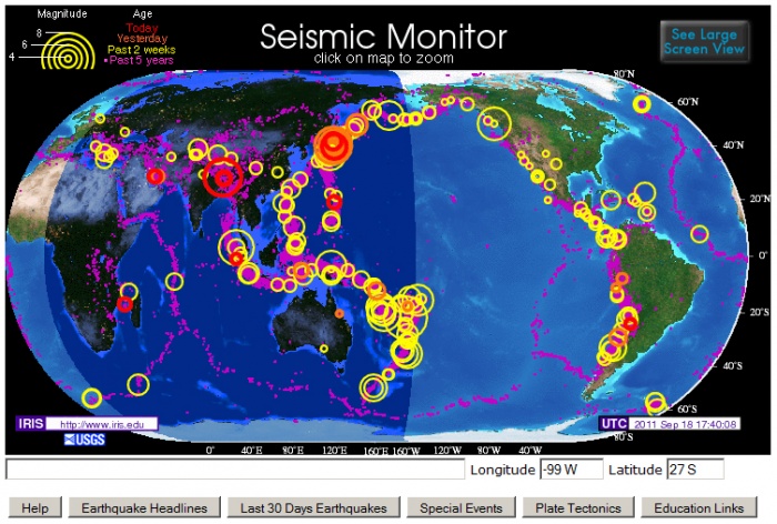 ভুমিকম্প একটি আতংকের নাম। জেনে নিন আপনার আশে পাশে ঘটে যাওয়া সব ভূমিকম্পের খবর।