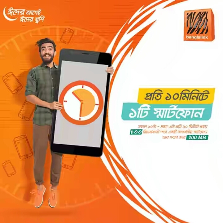বাংলালিংক সিমে ৩৩ টাকা রির্চাজ করে জিতে নিন ১টি 3G Handset ও ২০০ মেগাবাইট নিশ্চিত ফ্রি।