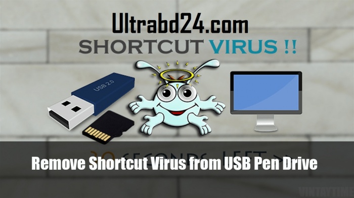আপনার পেনড্রাইভ/মেমোরি কার্ড থেকে শর্টকাট ভাইরাস ডিলিট করুন কোনো সফটও্যার ছাড়াই!!