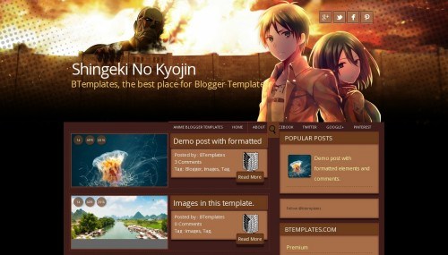 ডাউনলোড করে নিন এনিমেশন টাইপের সাইটের জন্য একটি নতুন ও আকর্ষনীয় রেস্পন্সিভ ব্লগার টেমপ্লেট