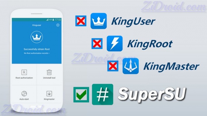 কোনো ঝামেলা ছারাই মাত্র এক ক্লিক এ KingUser কে SuperSu দিয়ে রিপ্লেস করে দিন।[ ভিডিও টিউটোরিয়াল সহ ]