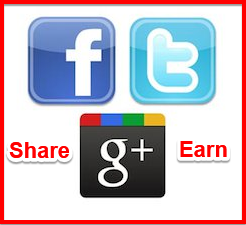 সোশাল মিডিয়া সাইট Facebook, Google Plus, Twitter এ লিংক শেয়ার করে আয় করুন খুব সহজে। Update