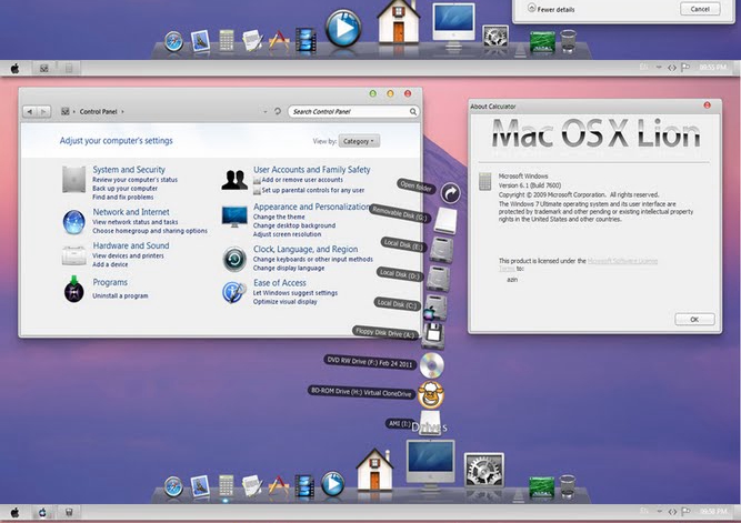 আসুন Windows 7 কে পুরপুরি Mac OS X করে ফেলি,একবার করে দেখেন মোন জুরিয়ে যাবে।