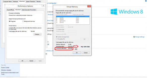 windows eight (8) virtual memory সমস্যা…….