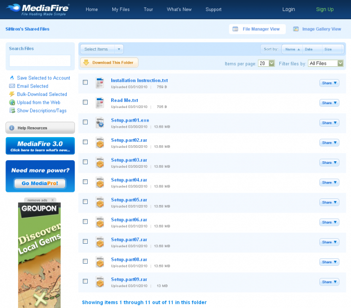 Free File Hosting Made Simple - MediaFire