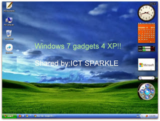 Download করে নিন উইন্ডোজ ৭ এর সকল গ্যাজেট উইন্ডোজ এক্সপি এর জন্য মাত্র ৮.৩ এমবি!!!