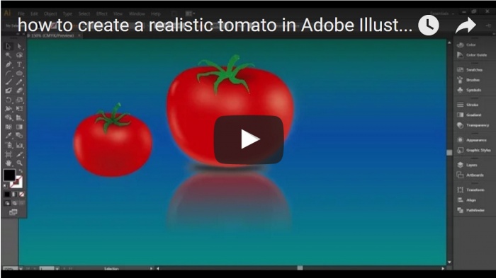 প্রিয় বন্ধুরা আজ আমি আপনাদের দেখাচ্ছি কিভাবে  বাস্তবসম্মত টমেটো নকশা তৈরি করতে হয় অ্যাডোবি ইলাস্ট্রেটরে Part-09