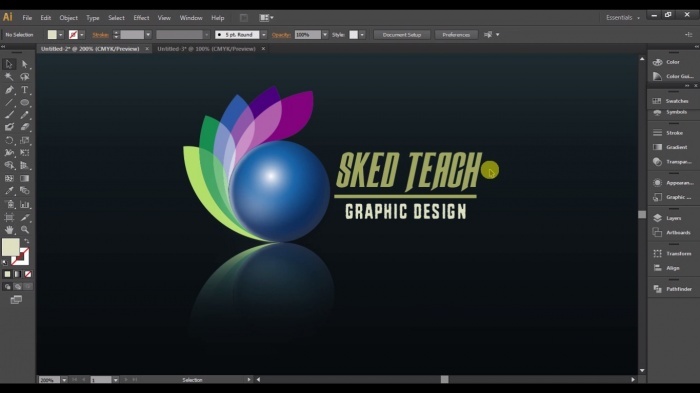 প্রিয় বন্ধুরা আজ আমি আপনাদের দেখাচ্ছি কিভাবে  লোগো তৈরি করতে হয় অ্যাডোবি ইলাস্ট্রেটরে