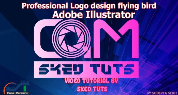 অডোবী ইলস্ট্রেটটরে একটি সিংগল লাইন টেক্স্ট  লোগো টুটোরিল