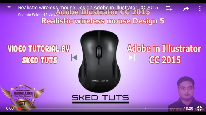 রেল্স্টিক মাউস ডিজ়াইন অডোবী ইলস্ট্রেটর