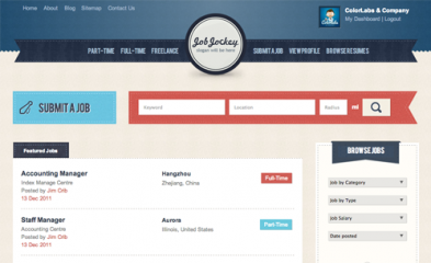 জব পোর্টাল ওয়েবসাইটের জন্য একটি চমৎকার ওয়ার্ডপ্রেস থিম ।