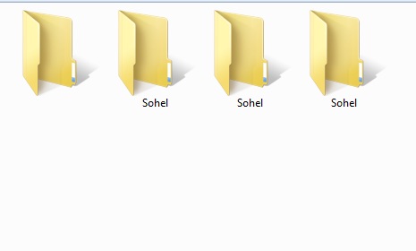 দেখে নিন কিভাবে নামহীন ফোল্ডার একই নামে একাধিক ফোল্ডার তৈরি করতে হয়