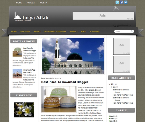 নতুন ব্লগারের টেমপ্লেট সেটিং-এর উপায়