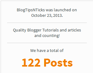 ভিজিটরদের দেখান ব্লগের মোট পোস্ট সংখ্যা