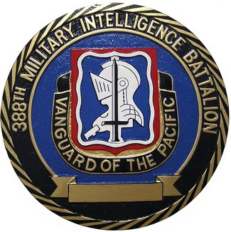 388th Military Intelligence Battalion Seal Plaque