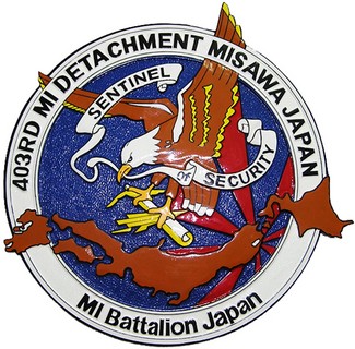 403rd MI Detachment Seal Plaque