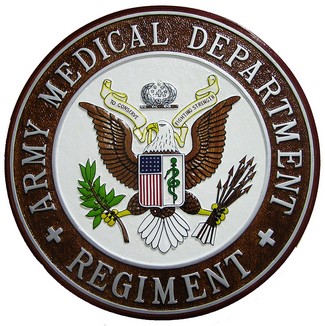Army Medical Department Regiment Seal Plaque