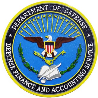 DOD Defense Finance and Accounting Service Seal Plaque