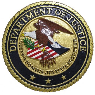 Department of Justice Gold Seal Plaque