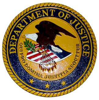 Department of Justice Seal Plaque