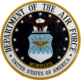 Department of the Air Force Seal Podium Plaque 8