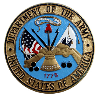 Department of the Army Seal Podium Plaque