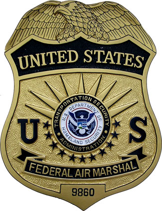 Federal Air Marshal Badge Plaque