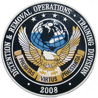 ICE DRO Seal Seal Plaque