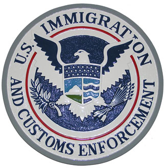 ICE Plaque -- US Immigration and Customs Enforcement Seal Plaque