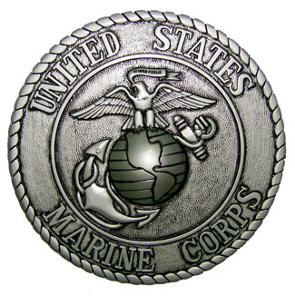 Marine Corps Seal Coin Plaque - Silver
