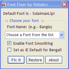 font fixer